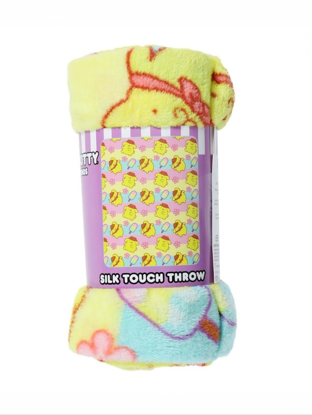 Sanrio Pompompurin Pom Beach Silk Touch Throw Blanket